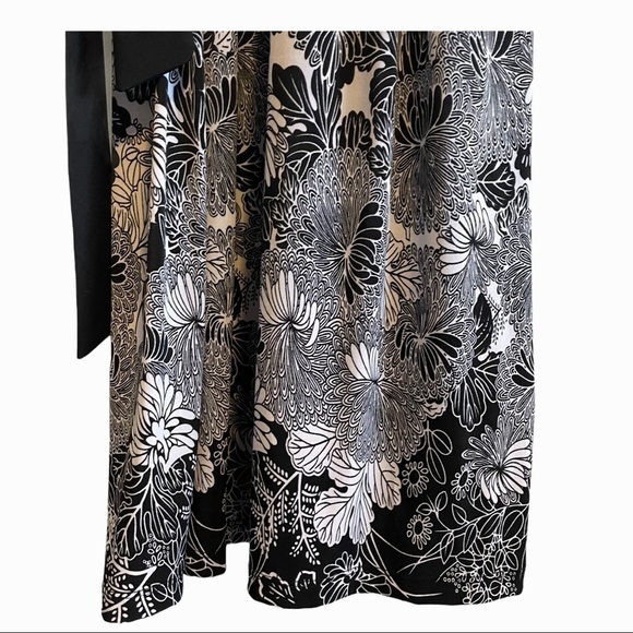 NWT Majora black white floral dress tie waist - Picture 6 of 11
